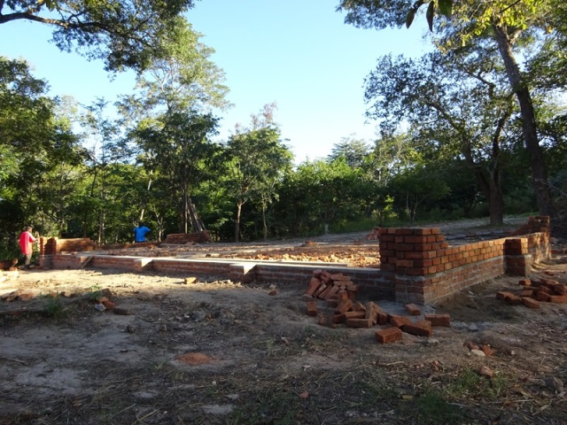  The foundations of the new classroom block...