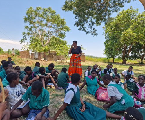 Our Life Skills team work in schools in Malawi
