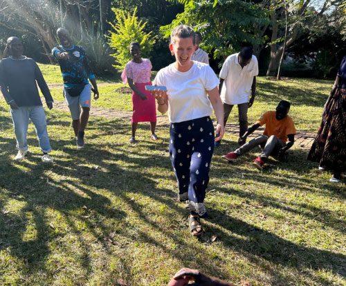 Flora during some teacher training in Malawi