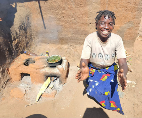 Audrey is happy she has time back in Malawi