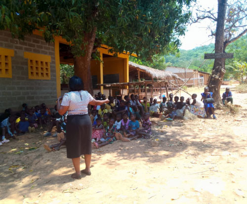 A disability awareness day at a local primary school in Malawi