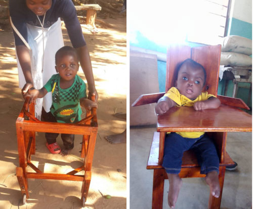 Bespoke devices made for disabled clients in Malawi