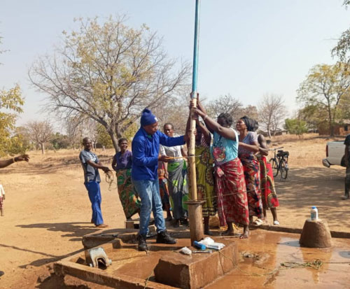 Providing clean water to a community in Malawi