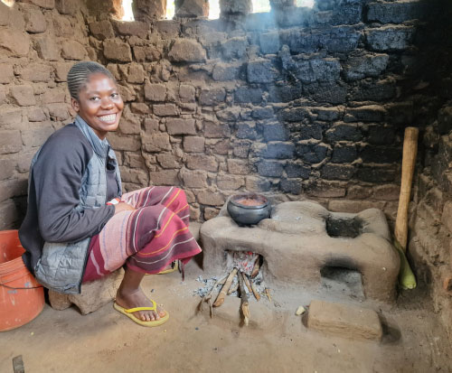 Beans cook quicker on a cookstove in Malawi
