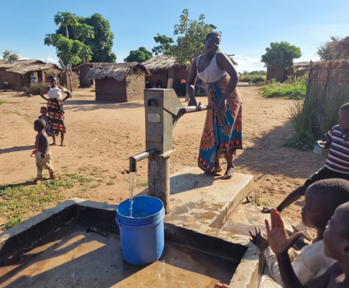 Happy to have water back in Malawi