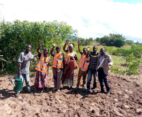 Our fishy farmers learning to grow vegetables