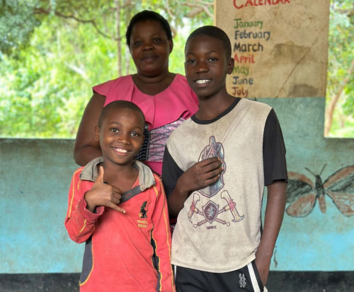 Augustin and Yesaya both attend reading club in Malawi