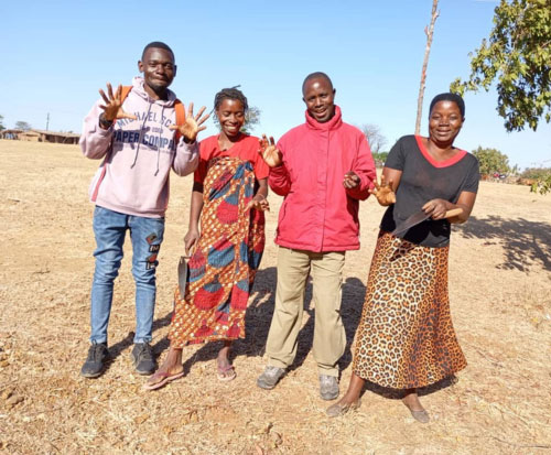Team work with the CVs in Malawi