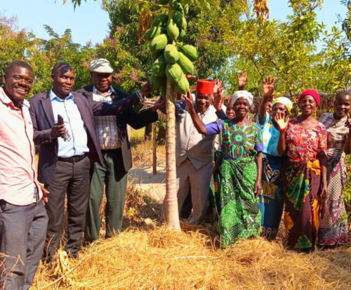 Chiefs visit fruit tree farmers in Malawi
