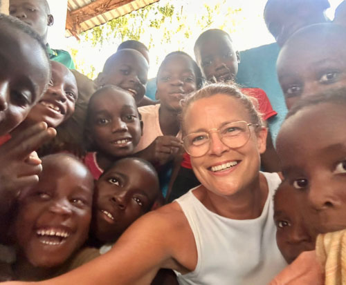 Hayley helped at our education projects in Malawi