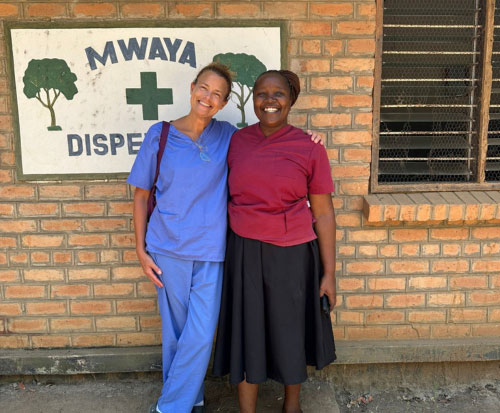 Hayley volunteered as a midwife at the clinics in Malawi