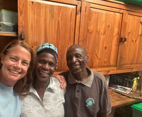 Hayley with Mwaya Beach cooks