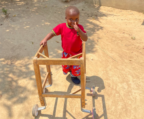 We provide equipment to our physio clients in Malawi