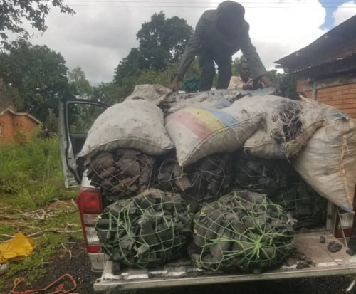 Illegal charcoal confiscated during roadblocks