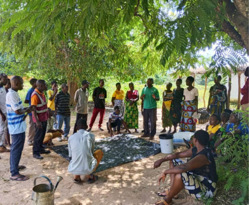 A new community club learning how to make Mbeya manure