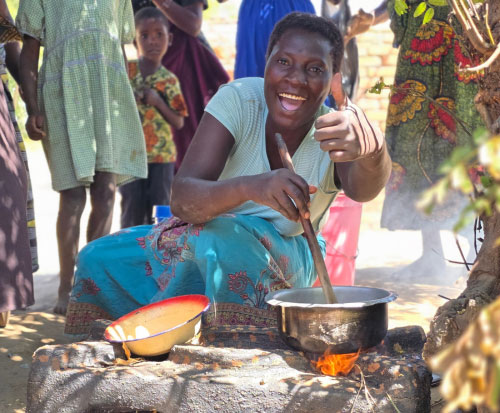 Raquel loves her fuel efficient cookstove