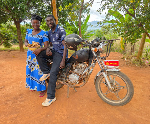 Maria and Joseph have bought a motorbike