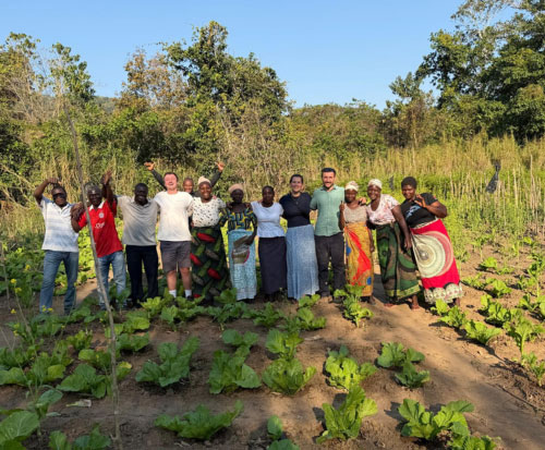 Visiting farmers in Malawi