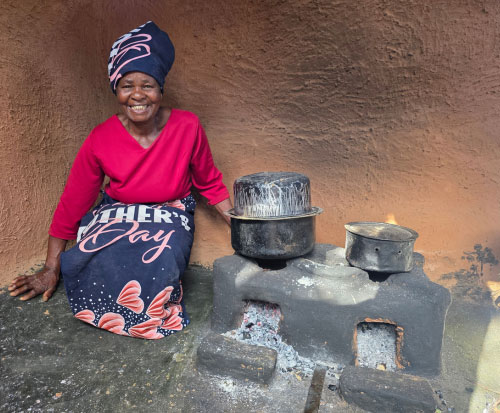 Mary loves her cookstove